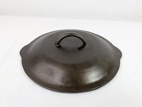 Vintage Unmarked No.8 G Cast Iron Dutch Oven Lid 10 1/2" EXCELLENT BSR, Griswold