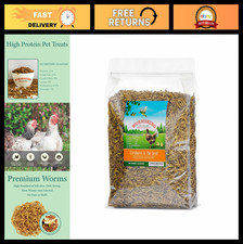 2LB Dried Mealworms for Poultry  Wild Birds - Nutritious Bird Food Treats
