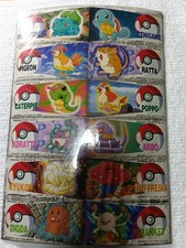 Pokemon Sticker Seal Sheet Banpresto 1997 Japanese Nintendo E3504