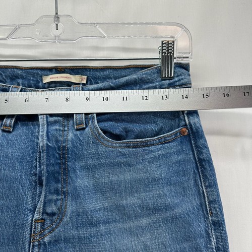 Levi's Jeans Womens Size 27 Wedgie Straight Ankle Button Fly Stretch Denim Blue - Bild 9 von 11