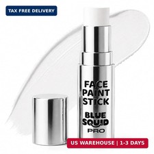 Blue Squid PRO White Face Paint Stick - Waterproof Body Paint for Adults  Kids