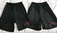 Lot of 2 OWENS COMMUNITY COLLEGE Mens Size Small POLICE ACADEMY Gym Shorts Black