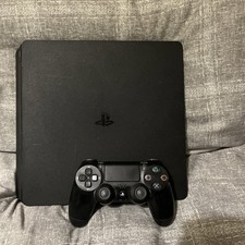 Sony PlayStation 4 PS4 Slim 500GB Schwarz Spielekonsole mit einem Controller GETESTET