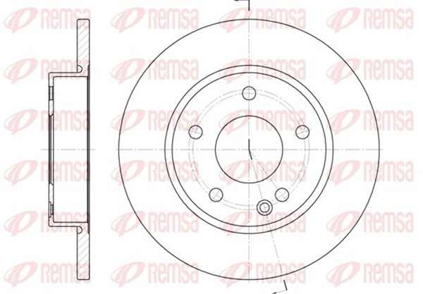 2X Remsa Bremsscheibe 6526.00 FüR Mercedes Klasse W168 260Mm 140 168 031 131 160-image