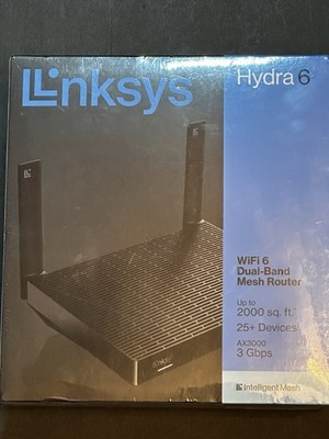 Linksys Hydra 6 WiFi 6 Dual Band Mesh Router AX3000 MR2000 *New Sealed*