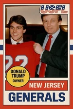 Donald Trump 45th U.S President Custom USFL NJ General Owner