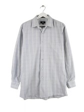 Calvin Klein Stripe Shirt Grey M Mens