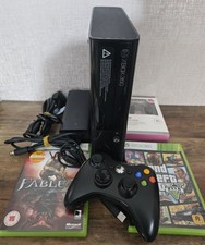 Microsoft Xbox 360 E 250GB with Unofficial Wired Controller and Games Bundle