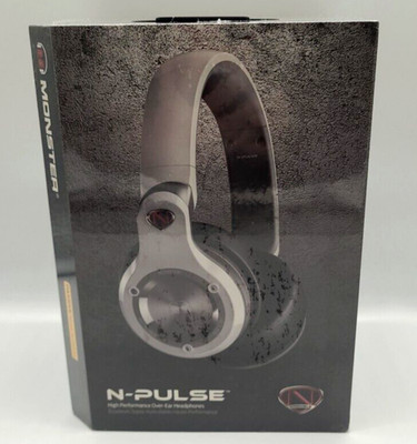 Monster N-Pulse Pro DJ Swiveling Earcups ''Frost'' In-Line Mic Over Ear New Sealed
