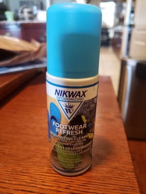 Lot of 2 Nikwax Deodorizing Footwear Refresh Cleaner 4.2oz Prevents Odors Shoes