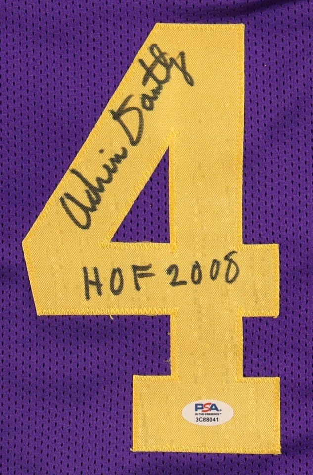 Adrian Dantley Signed Utah Jazz Jersey, HOF 08, Purple Pro Style COA (PSA) - Image 2 of 3