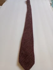 Vintage Austin Reed Red Tweed Necktie 100% wool
