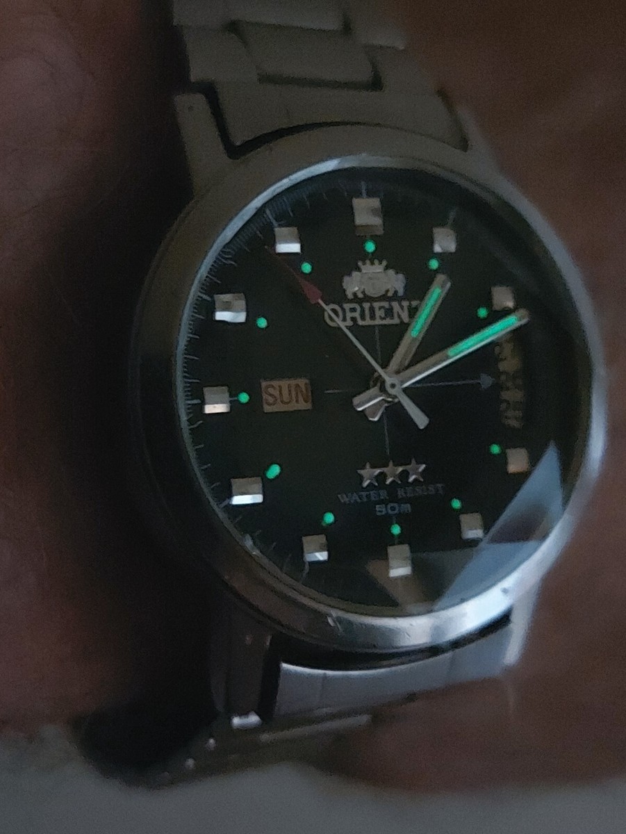 Vintage ORIENT EM5G-C0 Automatic Calendar Watch | eBay