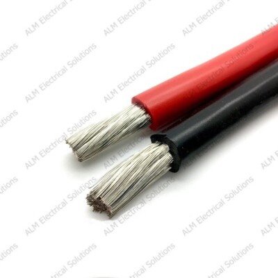 Oceanflex verzinnt 35 mm2 flexibles Marine Akkukabel 240 AMP schwarz & rot