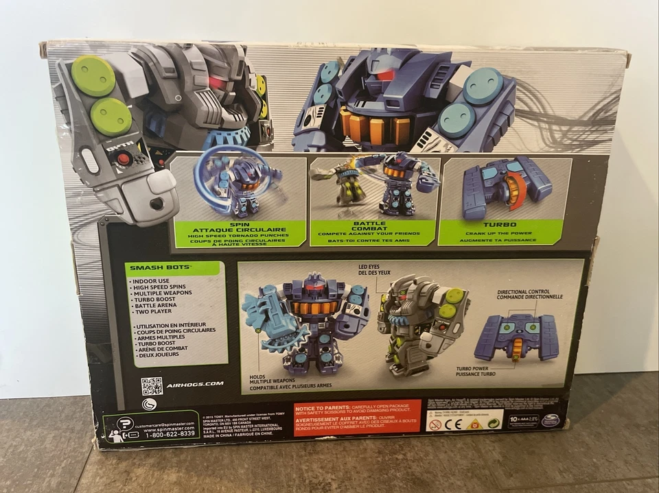 NEW Spinmaster Air Hogs Smash Bots  Robots Two-Player Battle Robots Rare NIB - Image 2 of 2