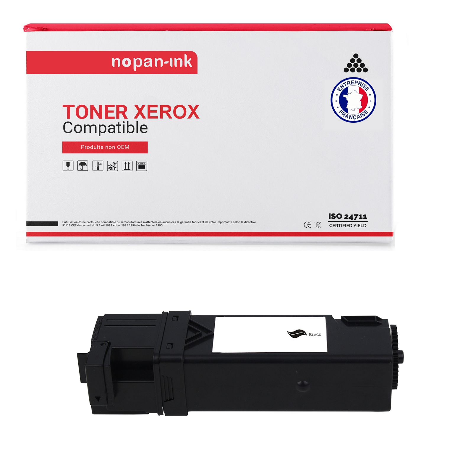 Toner noir compatible Xerox 106R01455 pour imprimante laser de bureau NOPAN-INK