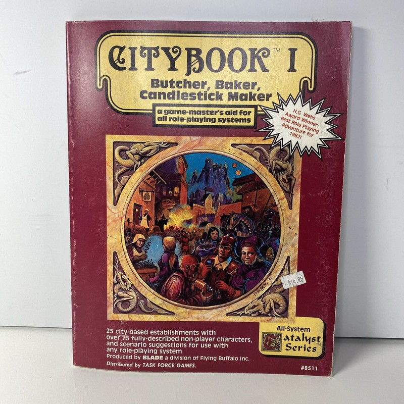 Citybook I - Butcher Baker Candlestick Maker - Flying Buffalo 8511 - 1983