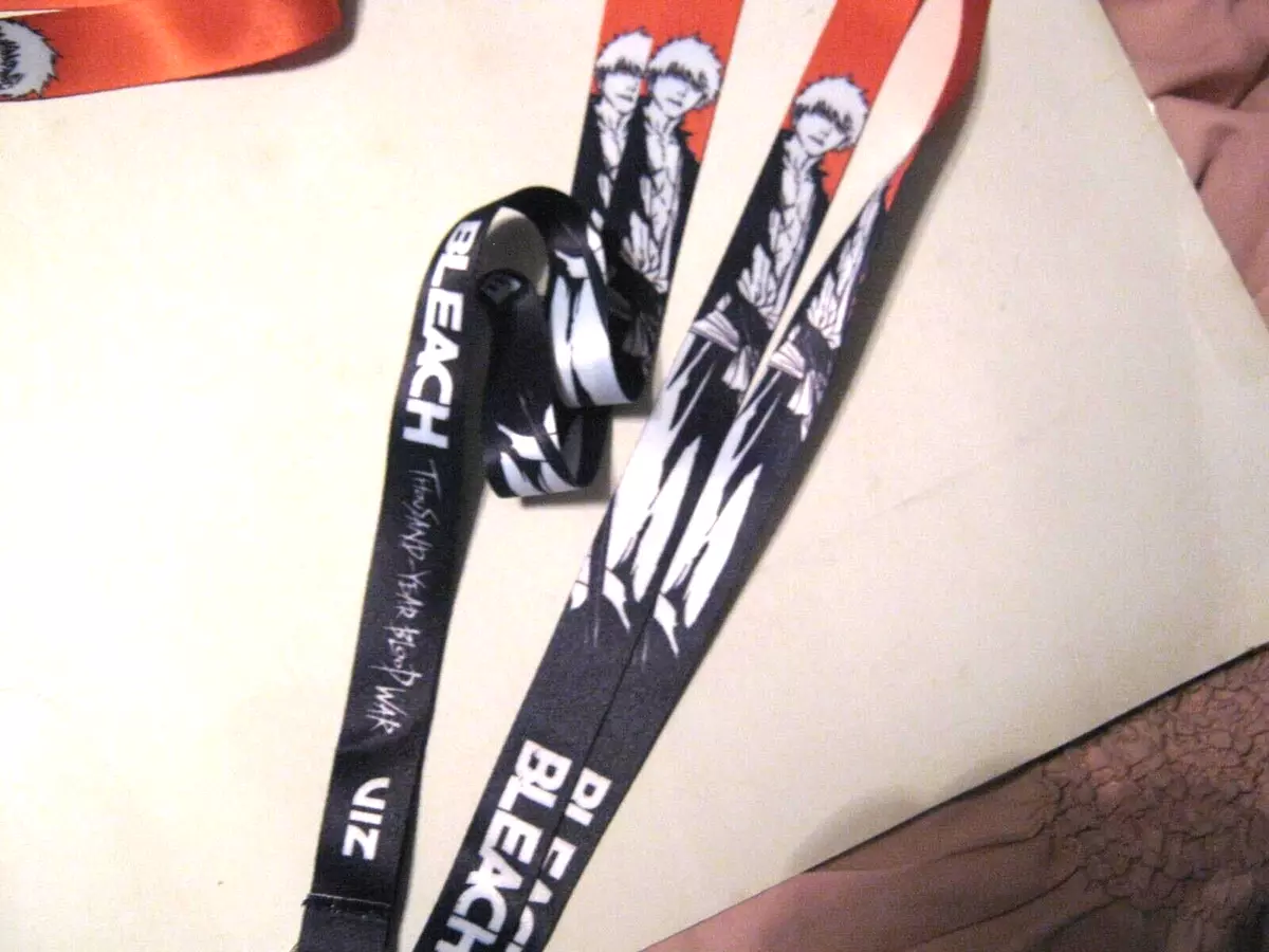 2022 Bleach Ichigo Thousand-Year Blood war+ Crunchyroll anime lanyards x2  lot