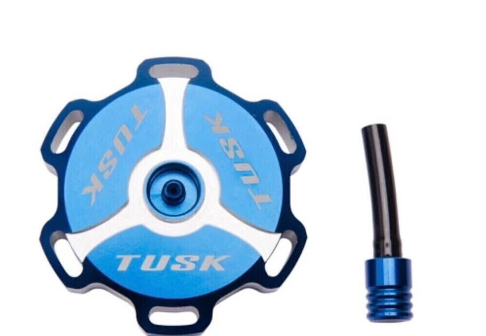 Tapa de gasolina Tusk 2005 2006 2007 Kawasaki KX250 KX 250 tapa del tanque de gasolina azul Foto 3 de 4