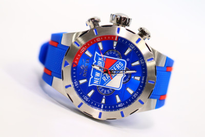 INVICTA NHL Men 52mm Stainless Steel Steel Blue+Silver+Red dial VD54 Quartz