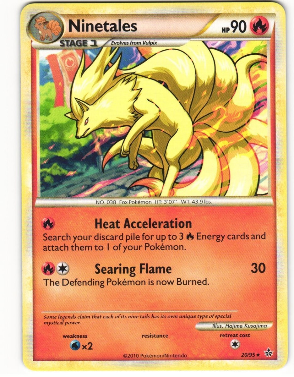 2010 Light Play Pokemon 20/95 Ninetales Non Holo Unleashed 2010 Light Play Pokemon 20/95 Ninetales Non Holo Unleashed