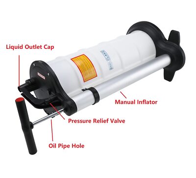 Manual 9-Liter Oil Changer Vacuum Fluid Extractor Pump Tank – US Shipping