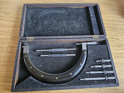 L. S. Starrett No127 #127 Bügelmessschraube außen verpackt und komplett Technik Mikrofon