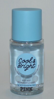 VICTORIA'S SECRET PINK COOL BRIGHT BODY MIST FRAGRANCE SPRAY  ESSENTIAL OIL