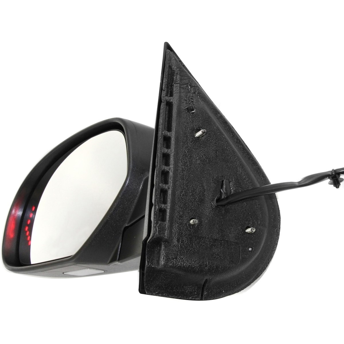 Kool Vue Heated Power Mirror Left Side For 07-13 GMC Sierra 1500 & Yukon XL - W/ 2 Caps