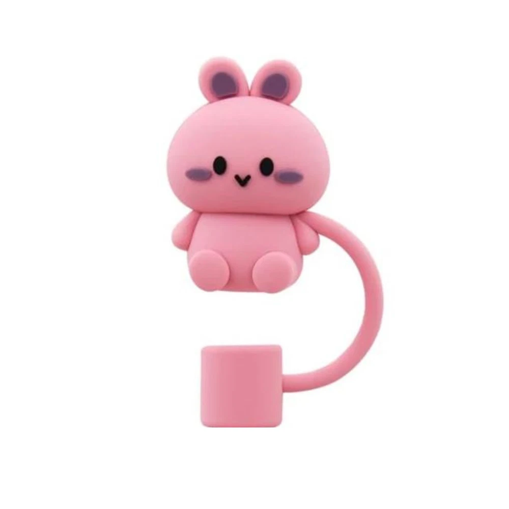 Colorful Tumbler Straw Caps - Bear Flower Rainbow Cloud Cowboy Hat Animals Barbie Designs