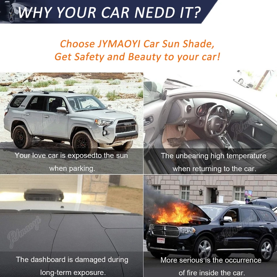 Parabrisas grande para coche Infiniti protector solar UV plegable visera cubierta Foto 2 de 4