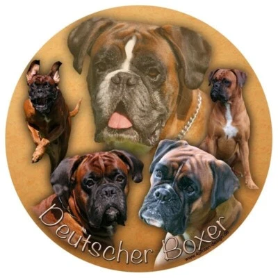BOXER Autoaufkleber AUFKLEBER RUND Fensteraufkleber sticker #1 - Bild 1 von 2