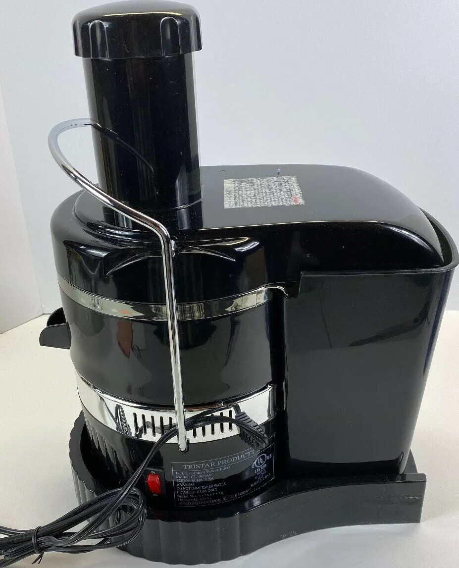 Jack LaLanne's Power Juicer Extractor Fruit Vegetable Juice Black Works