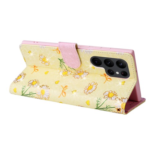 For Samsung S25 S24 S23 S22 S21 Flower Pattern Holder Wallet Flip Kickstand Case - Picture 39 of 57