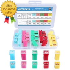 30Pcs Jcase Car Fuse Assortment Kit Tall/Std and Low Profile Jcase Box Shaped
