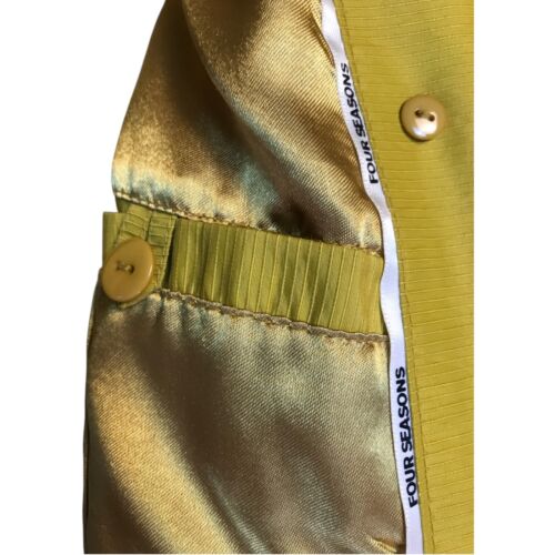 FOUR SEASONS Trench Showerproof Raincoat Chartreuse 10-12 - Picture 8 of 10