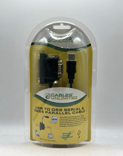 Cables Unlimited USB to DB9 Serial  DB25 Parallel Cable USB-1480-06 -New