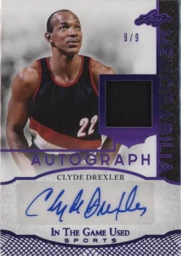 2024 Leaf in the Game Used Sports - Clyde Drexler #IGA-CD1