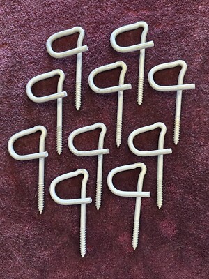 Belden 31-00809 Lot of 10 Screw-In 3-3/4'' P House Hooks * FREE SHIPPING *       
