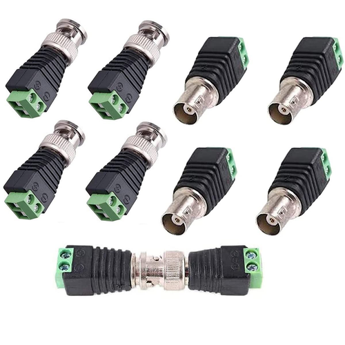BNC Male and Female Plug Screw Terminal Connector, BNC to Cat5E Adapter Male Con - Picture 11 of 12