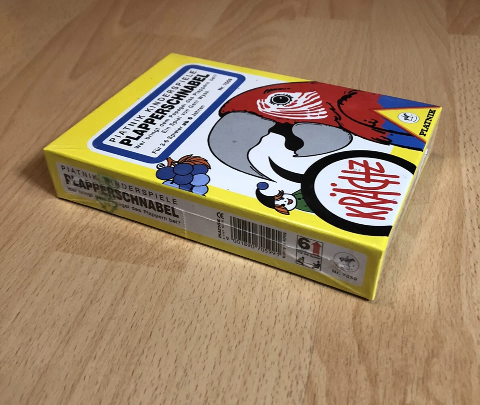 Neu Plapperschnabel Spiel Piatnik Reise Ratespiel 1994 90er Tier Papagei - Bild 3 von 4