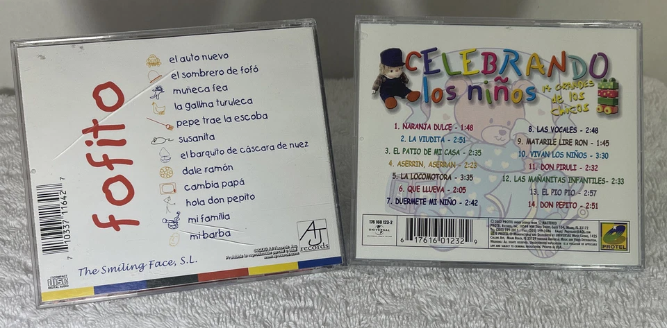 2 Children's Spanish CD's- Fofito- Homenaje a Fofo & Celebrando Los Ninos Foto 2 de 4