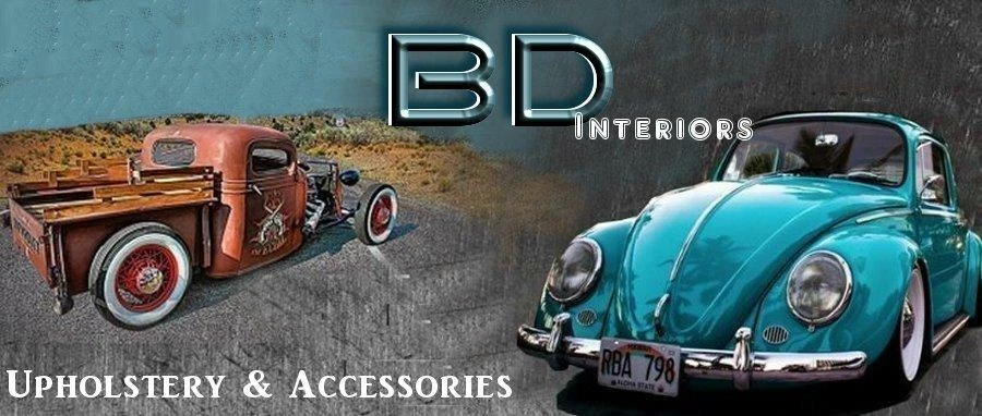 Authentic Style Door Panels  W/ Pockets Fronts & Rears 1964-74 VW Ghia Black - Image 2 of 4