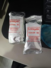 2 New Genuine Lexmark 60 Tri-Color Ink Cartridge Sealed