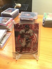 2019 Stadium Club Set of Warp Speed #WS1 Ronald Acuna Jr., base and red insert