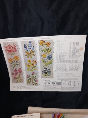 Kit de broderie vintage années 60 Hiawatha Crewel par Erica
