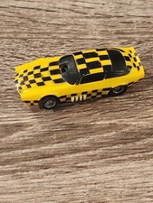 Tyco Camaro Drag Funny Car Slot Car Checkered Yellow Racing Hong Kong Great Runs