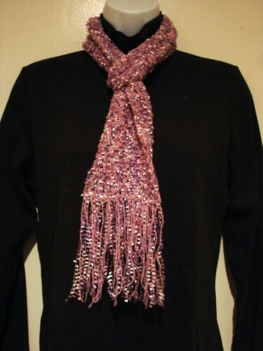 Hand Knit Scarf, Short Eyelash & thin yarn blend - Picture 18 of 25