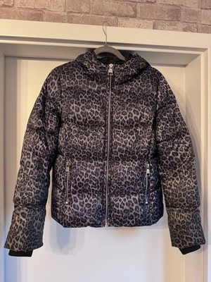 Karl Lagerfeld Daunen- Pufferjacke rot grau/schwarz Leo Gr. M - neuwertig -