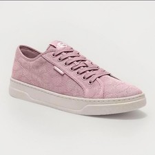 Coach Monogram Women  s Pink Signature Canvas Sneakers CAS55